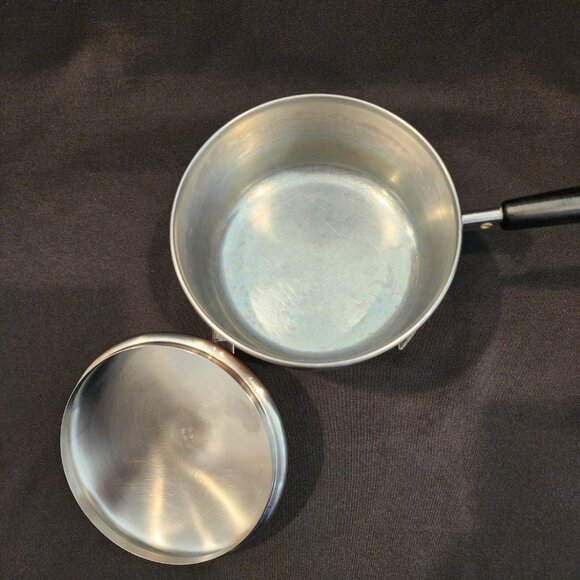 Vintage Revere Ware 1801 Copper Clad Stainless Steel Sauce Pan With Lid, 1 Quart - Picture 4 of 8